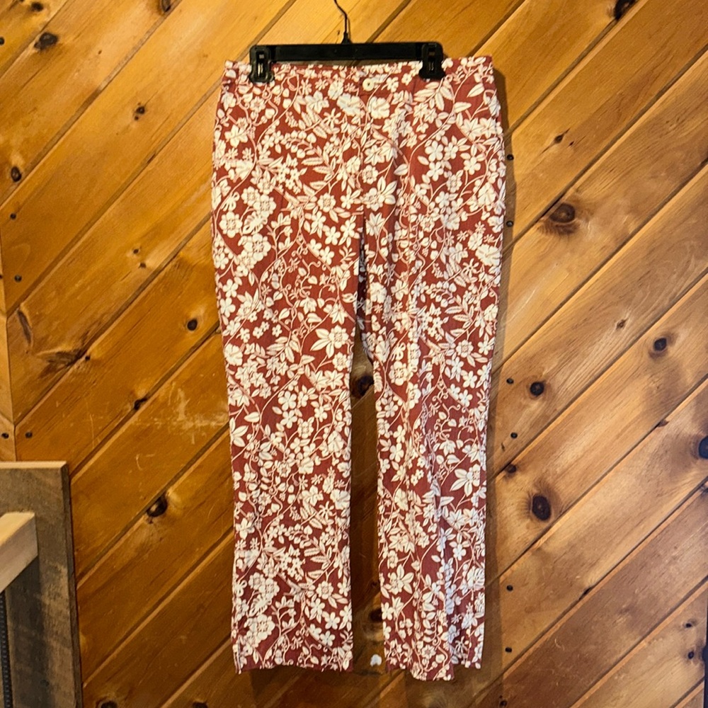 Patagonia vintage rust floral beach comber pants